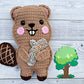 Beaver Kawaii Cuddler® Crochet Pattern