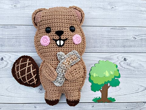 Beaver Kawaii Cuddler® Crochet Pattern