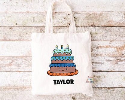 Birthday Cake Kawaii Cuddler Tote Bag