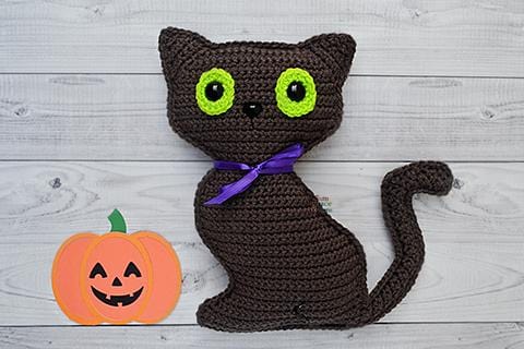 Black Cat Kawaii Cuddler® Crochet Pattern