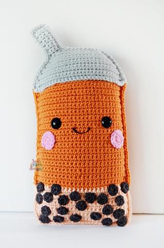 Boba Milk Tea Kawaii Cuddler® Crochet Pattern
