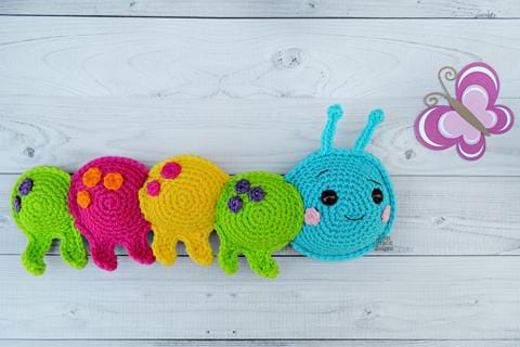 Caterpillar Kawaii Cuddler® Crochet Pattern