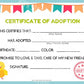 Chick Kawaii Cuddler® Adoption Certificate
