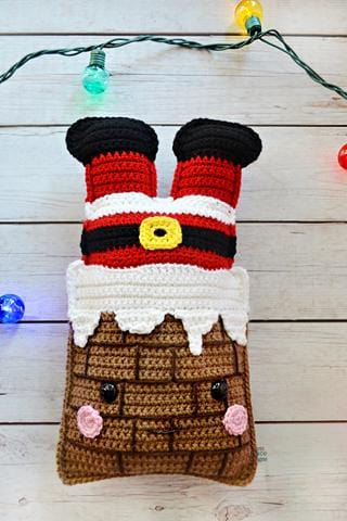 Chimney Santa Kawaii Cuddler® Crochet Pattern