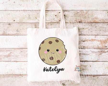 Chocolate Chip Cookie Kawaii Cuddler Tote Bag