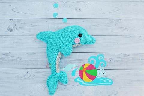 Dolphin Kawaii Cuddler® Crochet Pattern