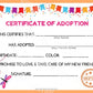 Dragonfly Kawaii Cuddler® Adoption Certificate