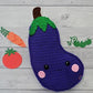 Eggplant Kawaii Cuddler® Crochet Pattern