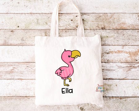 Flamingo Kawaii Cuddler Tote Bag