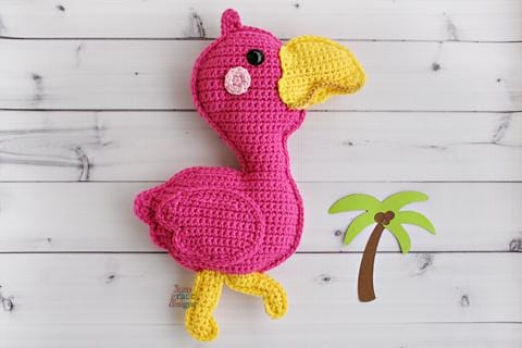 Flamingo Kawaii Cuddler® Crochet Pattern