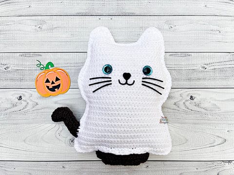 Ghost Kitty Kawaii Cuddler® Crochet Pattern