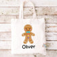 Gingerbread Boy Kawaii Cuddler Tote Bag