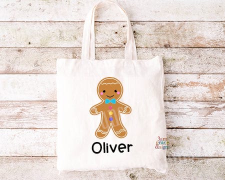 Gingerbread Boy Kawaii Cuddler Tote Bag