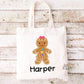 Gingerbread Girl Kawaii Cuddler Tote Bag