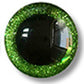20mm Green Glitter safety eyes - 5 PAIR