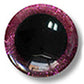 20mm Hot Pink Glitter safety eyes - 5 PAIR