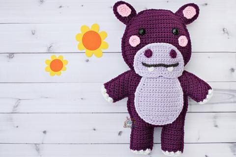 Hippo Kawaii Cuddler® Crochet Pattern