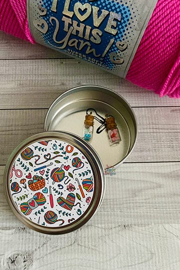 Yarn Crochet Notions Tin