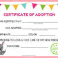 Kangaroo Kawaii Cuddler® Adoption Certificate