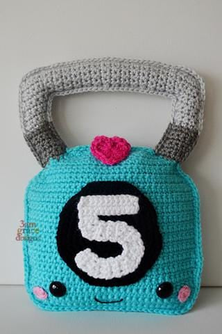 Kettlebell Kawaii Cuddler® Crochet Pattern