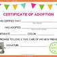 Kitty Cat Kawaii Cuddler® Adoption Certificate