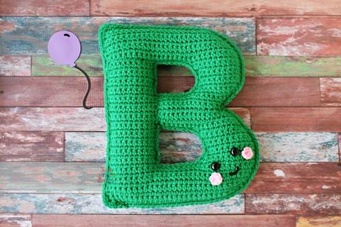 Alphabet Letter B Upper Case Kawaii Cuddler® Crochet Pattern