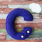 Alphabet Letter C Upper Case Kawaii Cuddler® Crochet Pattern
