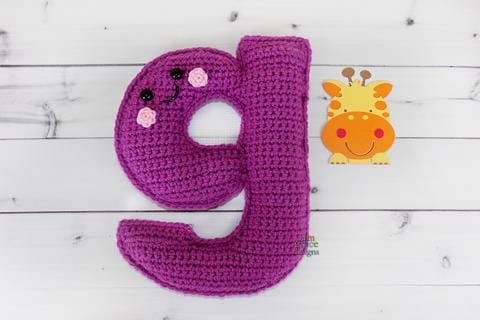 Alphabet Letter g Lower Case Kawaii Cuddler® Crochet Pattern