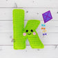 Alphabet Letter k Lower Case Kawaii Cuddler® Crochet Pattern