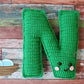 Alphabet Letter N Upper Case Kawaii Cuddler® Crochet Pattern