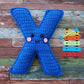 Alphabet Letter X Upper Case Kawaii Cuddler® Crochet Pattern