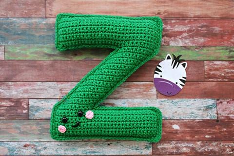 Alphabet Letter Z Upper Case Kawaii Cuddler® Crochet Pattern