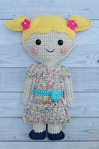 Little Girl Doll Kawaii Cuddler® Crochet Pattern