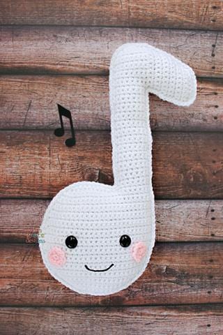 Music Note Kawaii Cuddler® Crochet Pattern