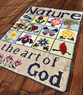Nature Blanket C2C Crochet Graphgan Blanket