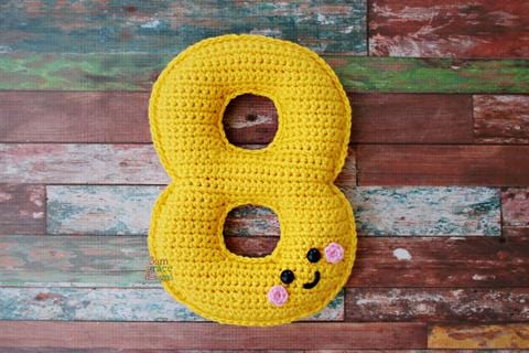 Number 8 Eight Kawaii Cuddler® Crochet Pattern