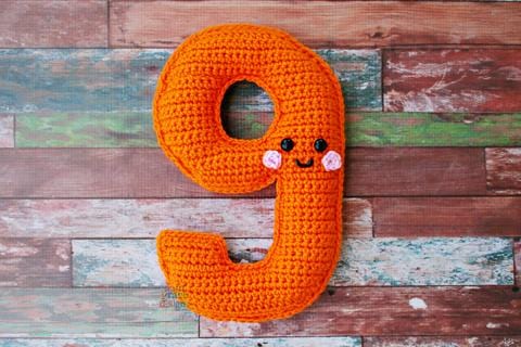Number 9 Nine Kawaii Cuddler® Crochet Pattern
