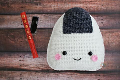 Onigiri Rice Ball Kawaii Cuddler® Crochet Pattern