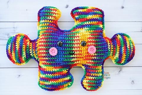 Puzzle Piece Kawaii Cuddler® Crochet Pattern