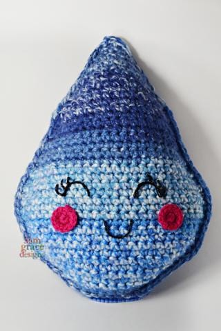 Raindrop Kawaii Cuddler® Crochet Pattern