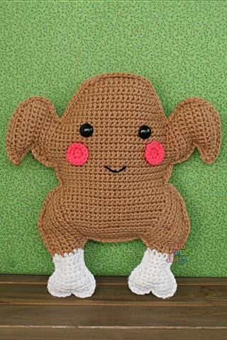 Roast Turkey Kawaii Cuddler® Crochet Pattern