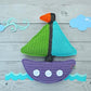 Sailboat Kawaii Cuddler® Crochet Pattern