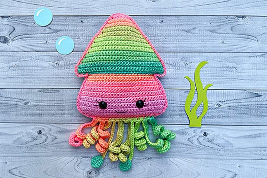 Squid Kawaii Cuddler® Crochet Pattern