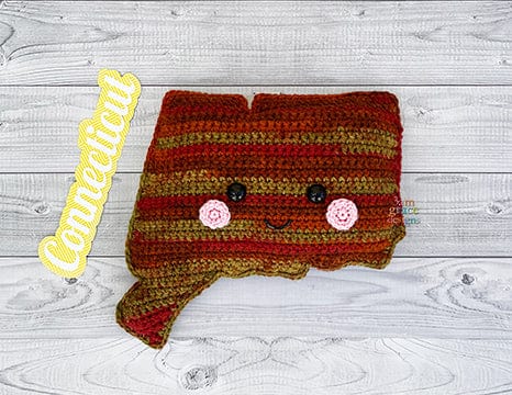 State of Connecticut Kawaii Cuddler® Crochet Pattern