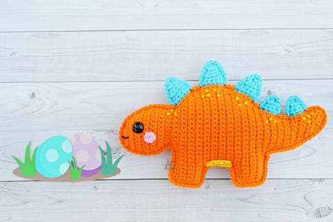 Stegosaurus Kawaii Cuddler® Crochet Pattern