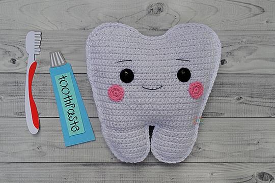 Tooth Kawaii Cuddler® Crochet Pattern