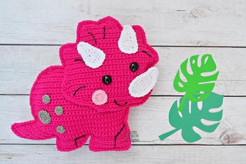 Triceratops Kawaii Cuddler® Crochet Pattern