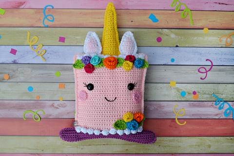 Unicorn Cake Kawaii Cuddler® Crochet Pattern