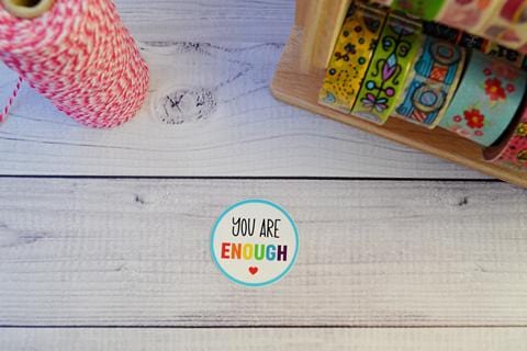 You Are Enough Vinyl Sticker