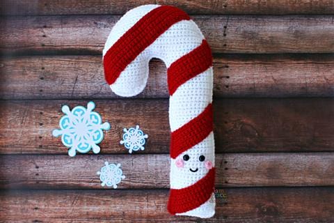 Candy Cane Kawaii Cuddler® Crochet Pattern